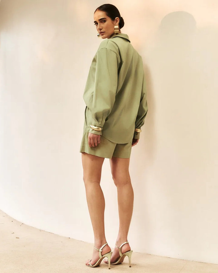 Tricoline Shirt+Shorts Set