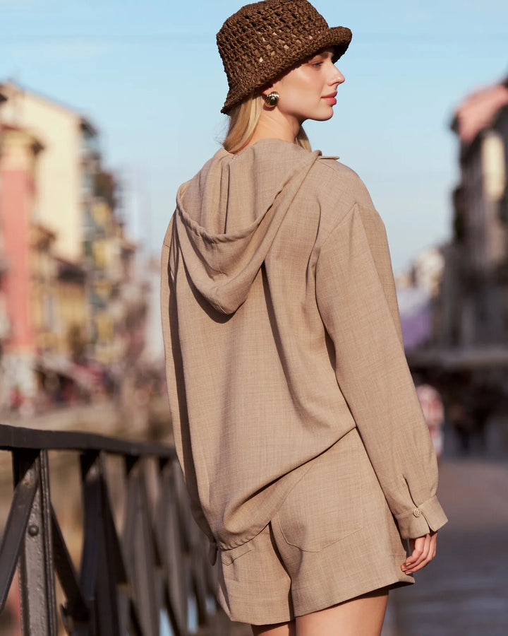 Conjunto Camisa Capuz+Short