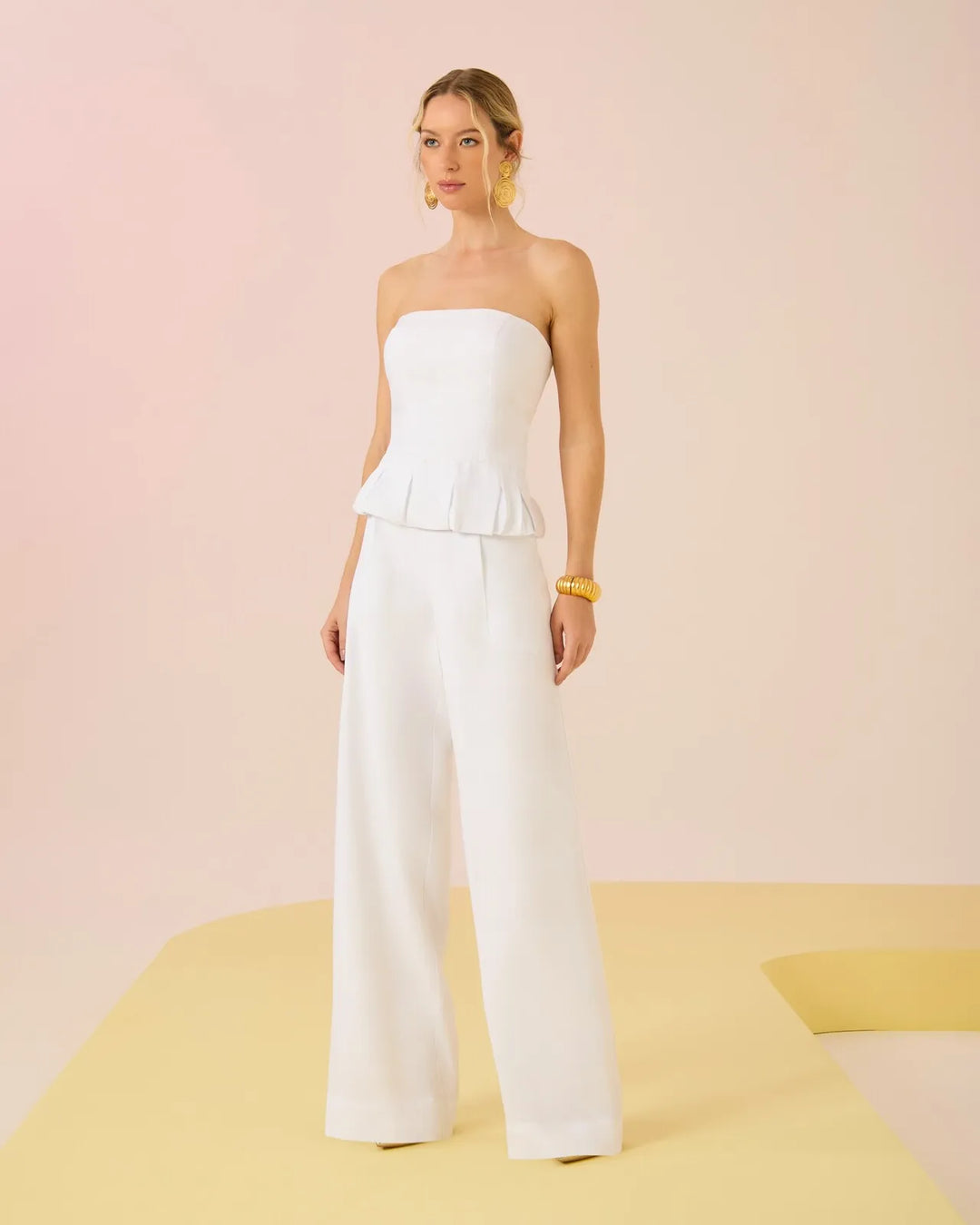 Peplum Top+Pants Set