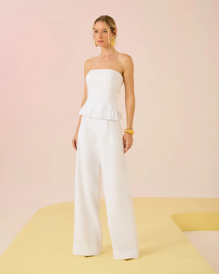 Peplum Top+Pants Set