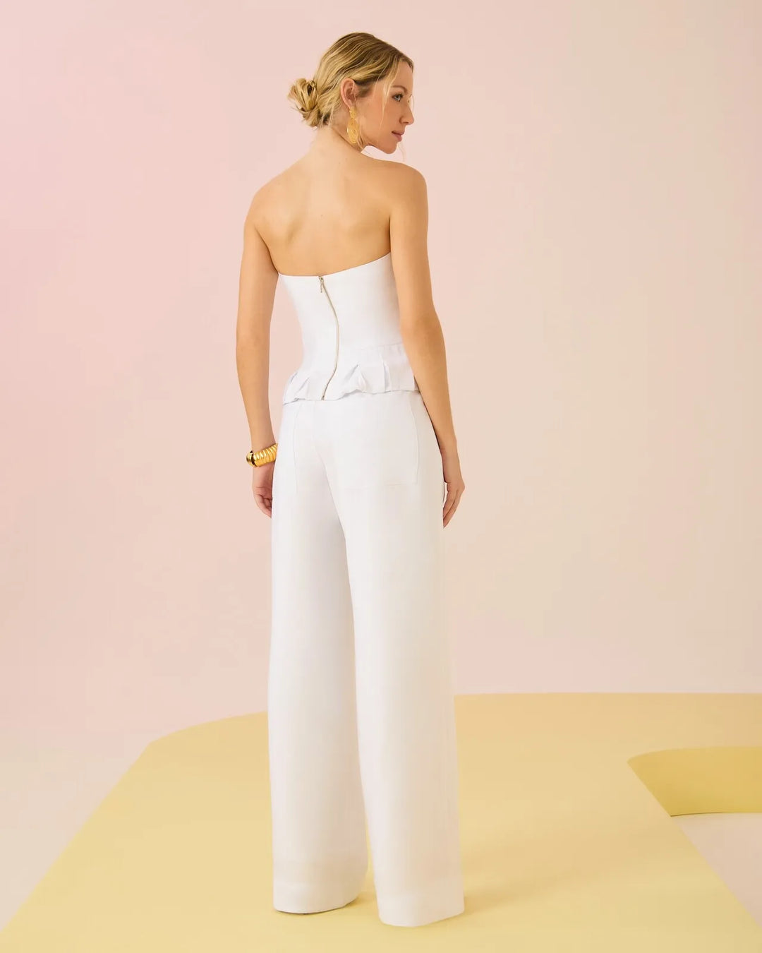 Peplum Top+Pants Set