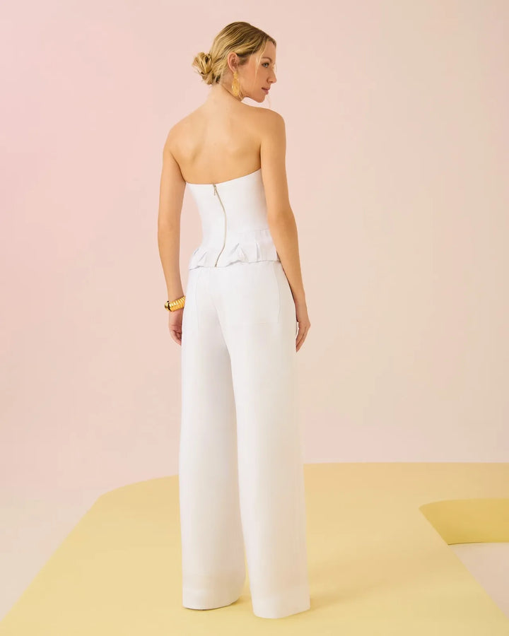 Peplum Top+Pants Set