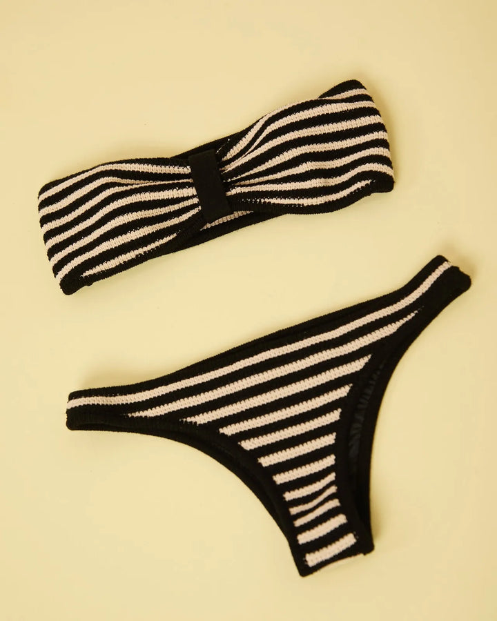 Crochet Striped Bikini