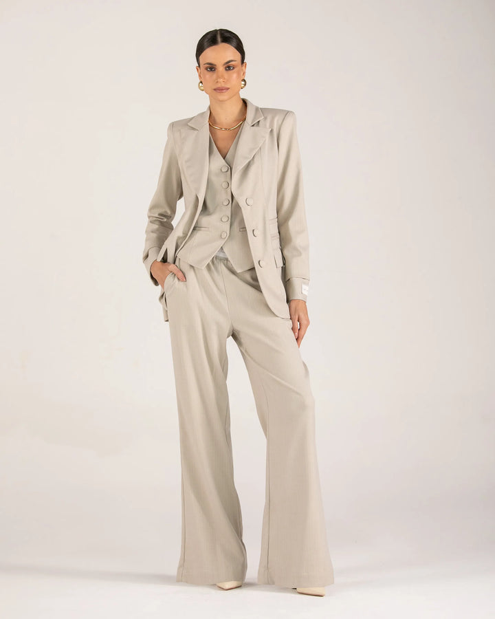 Blazer+Vest+Pants Set