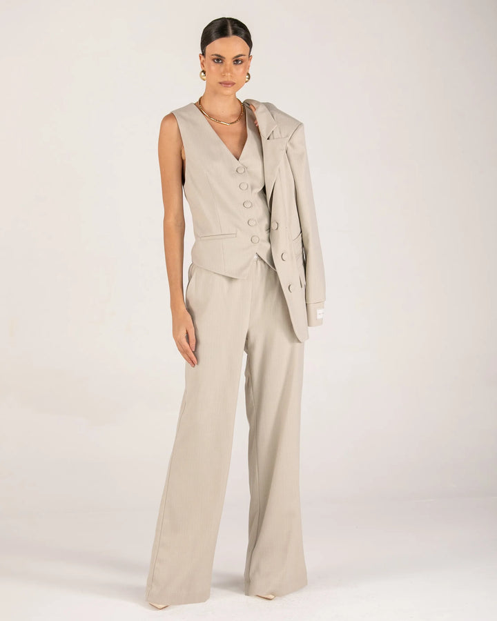 Blazer+Vest+Pants Set