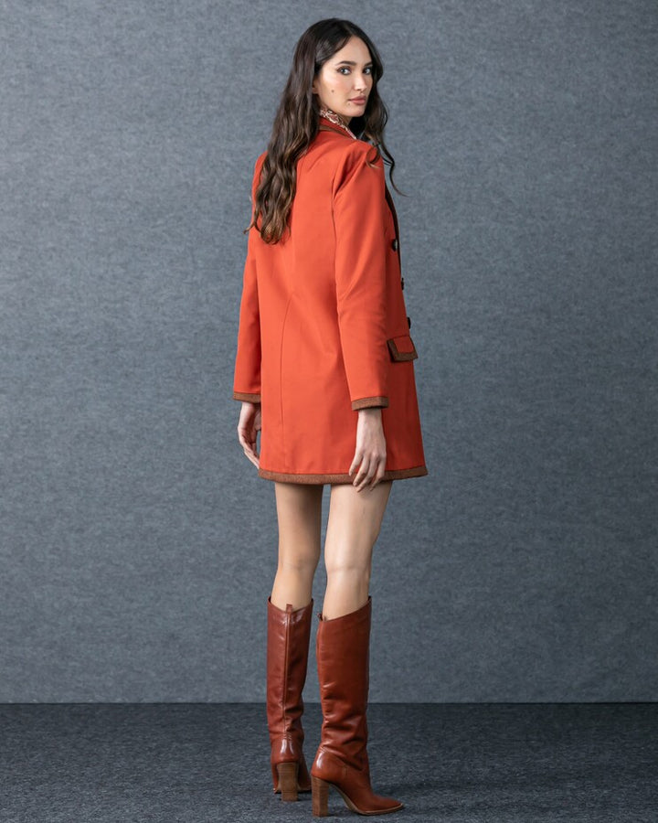 Short Dress + Long Blazer Set