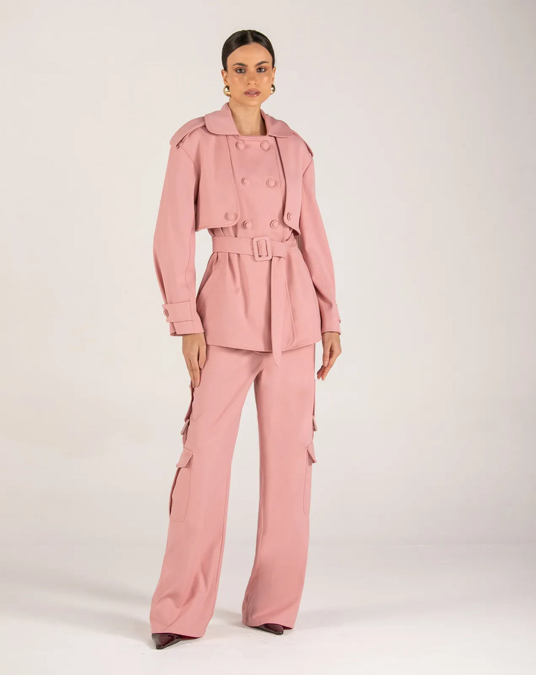 Blazer Cape+Pants Set