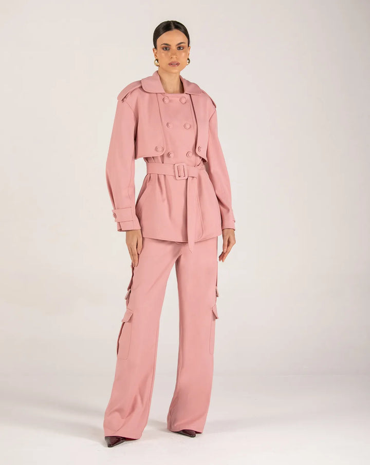 Blazer Cape+Pants Set