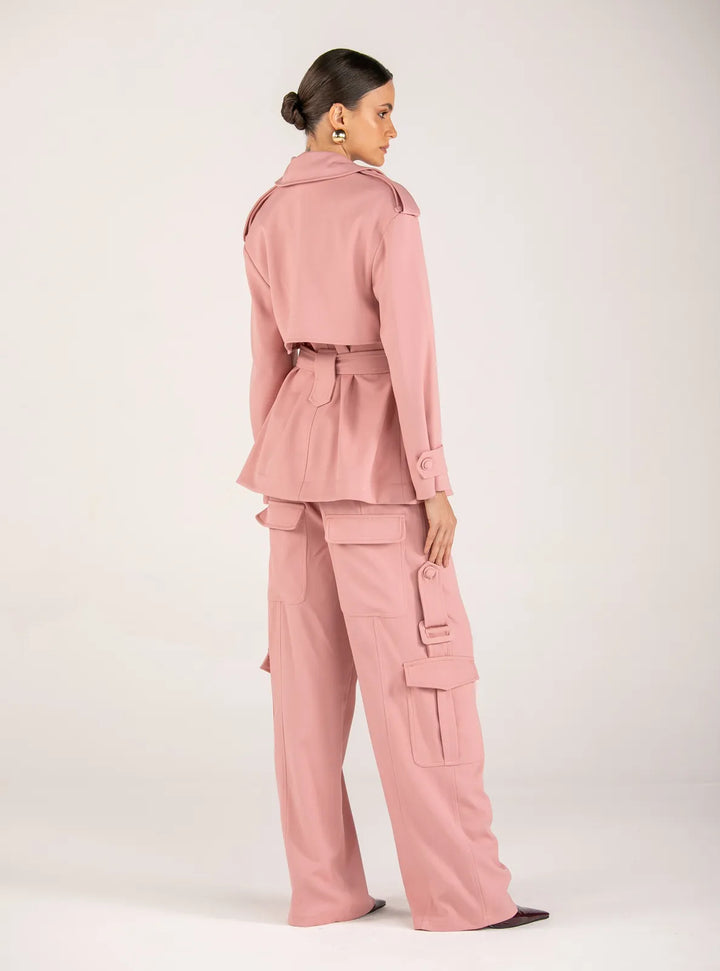 Blazer Cape+Pants Set