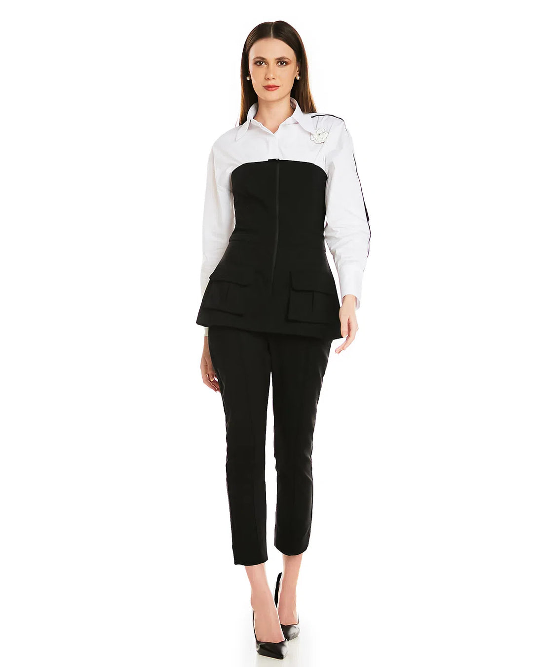Anne Fernandes Strapless Jumpsuit
