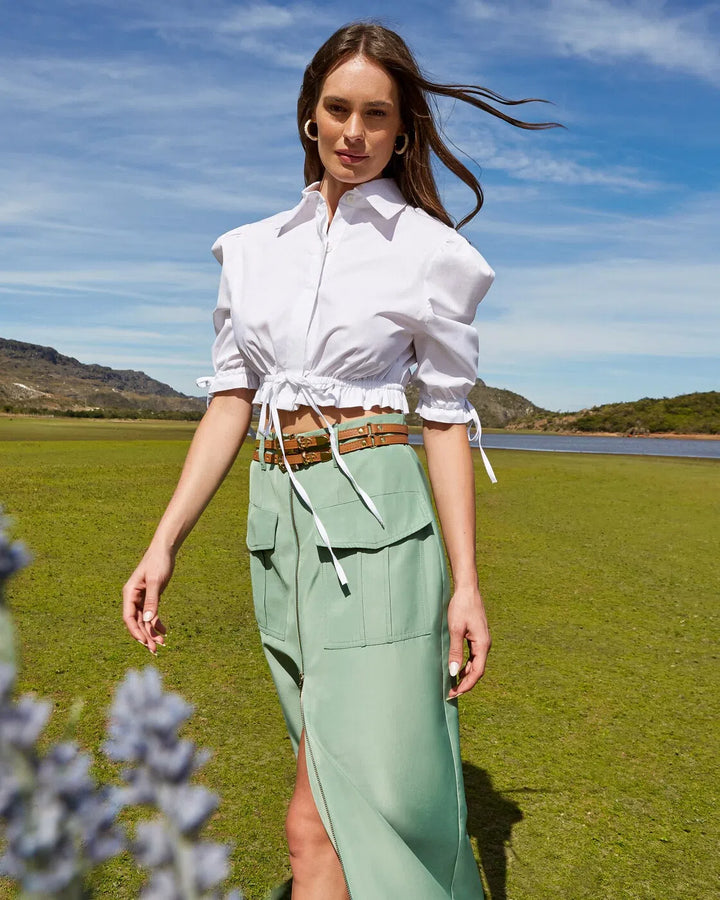 Camisa Cropped Anne Fernandes