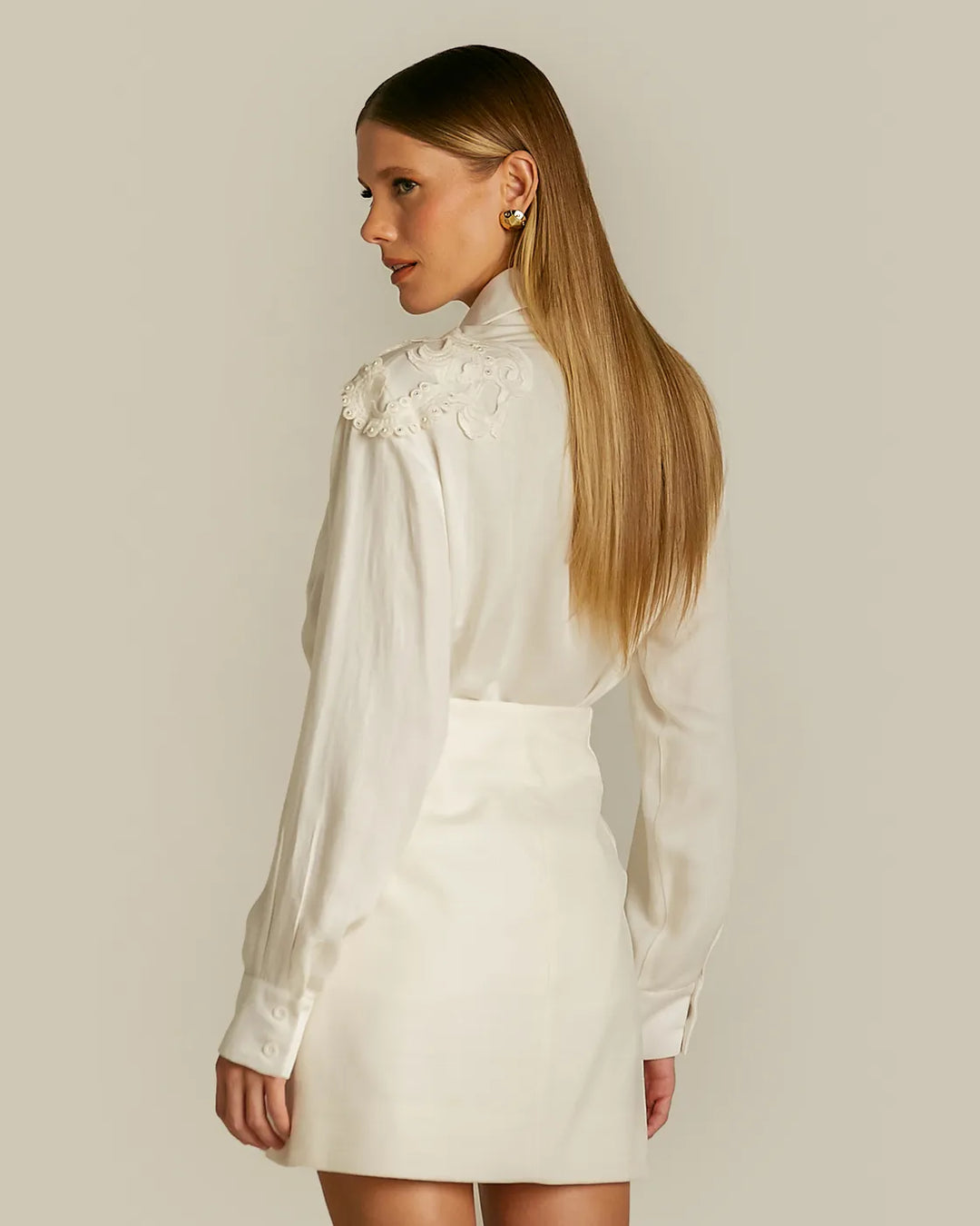 Anne Fernandes Embroidered Path Shirt