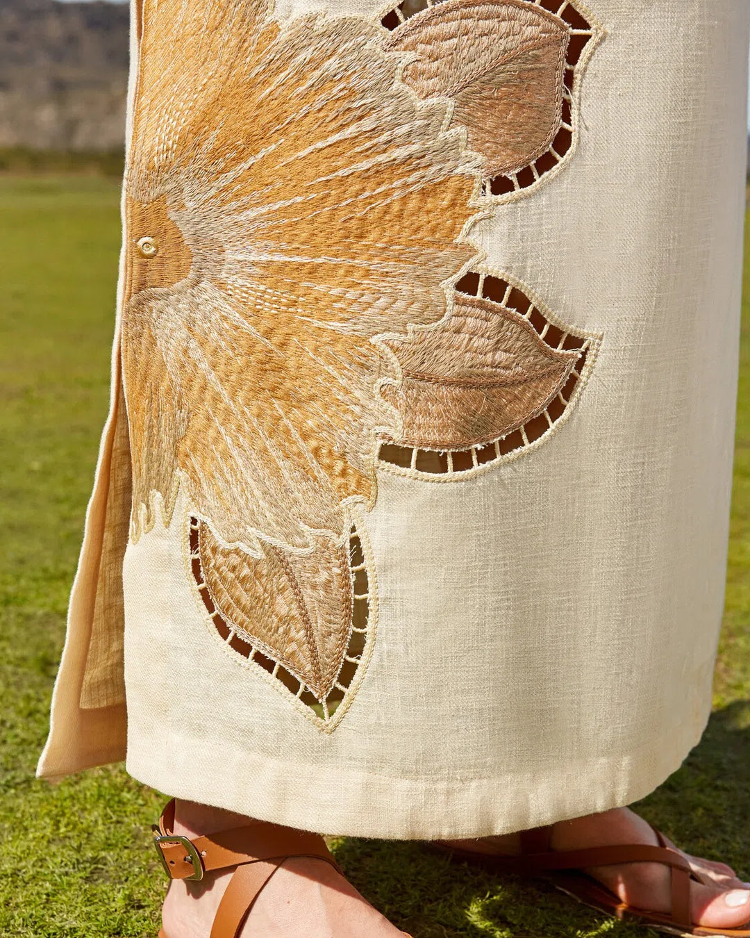 Anne Fernandes Off-the-Shoulder Dress
