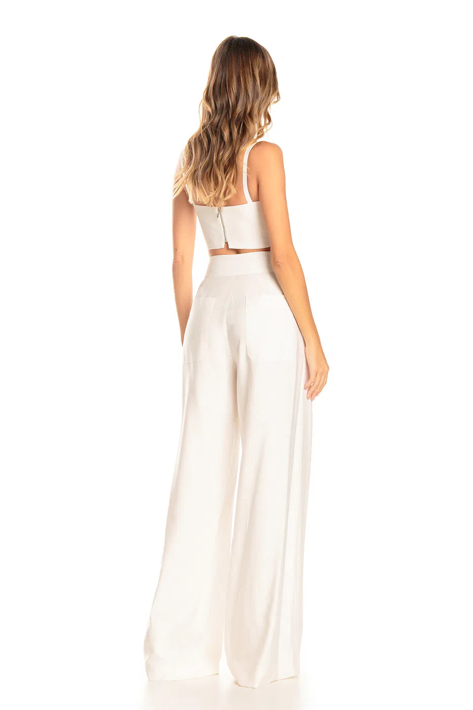 Anne Fernandes Top+Pants+Maxi Vest Set