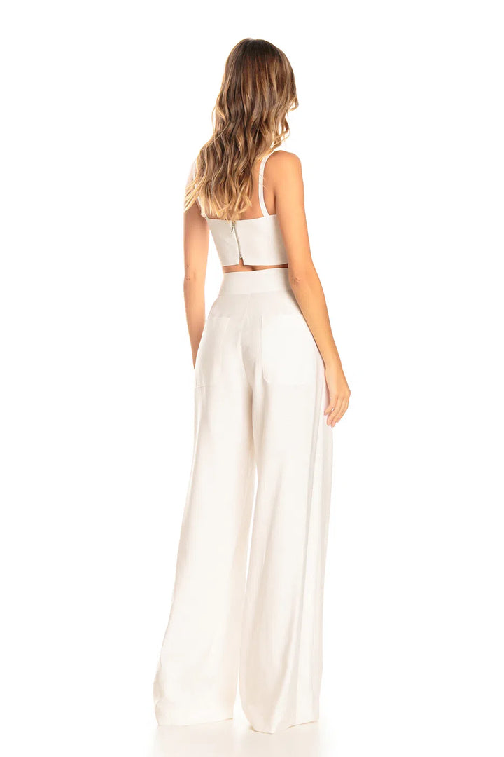 Anne Fernandes Top+Pants+Maxi Vest Set