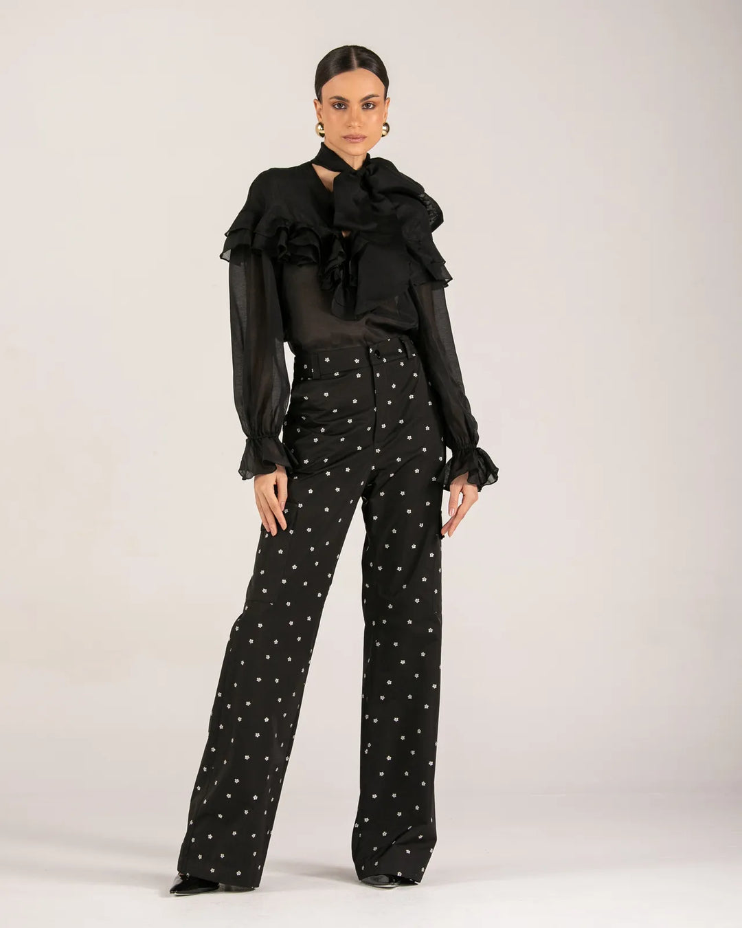 Calça Cargo Bordado