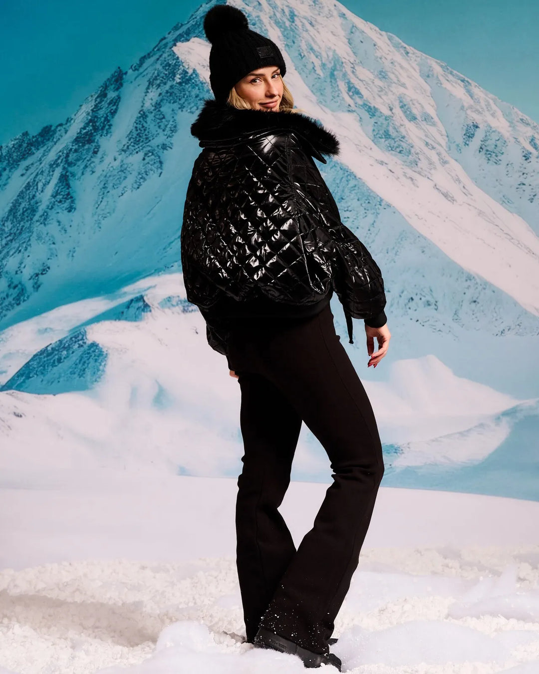 Flared Knit Pants