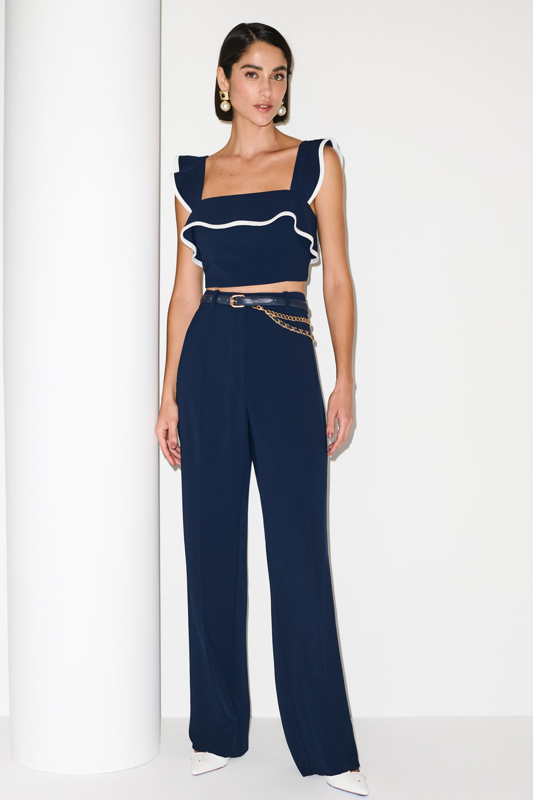 Frutacor Ribbed Straight Trousers