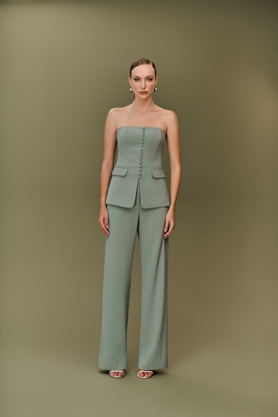 Long Top+Pants Set