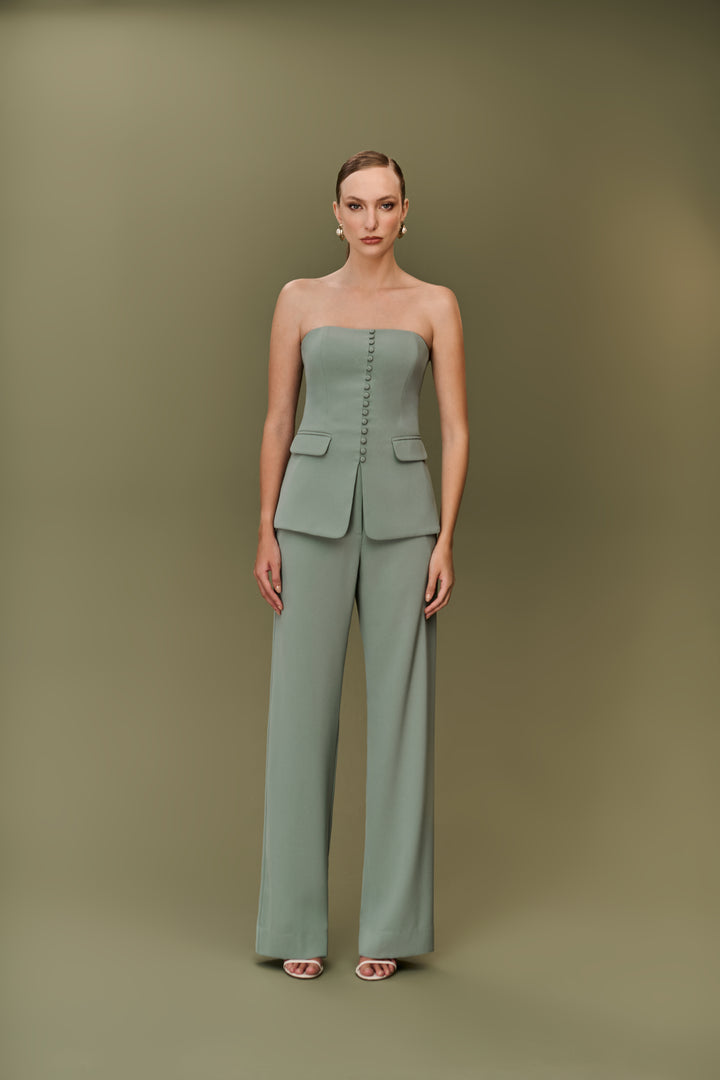 Long Top+Pants Set