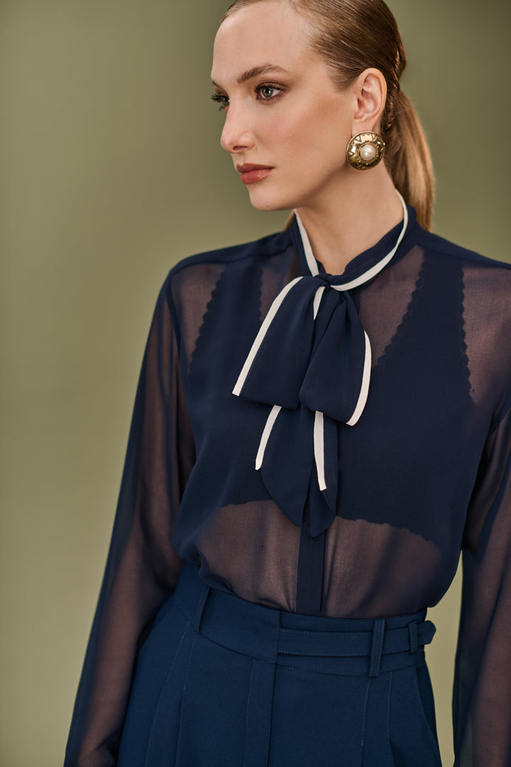 Foulard Collar Shirt