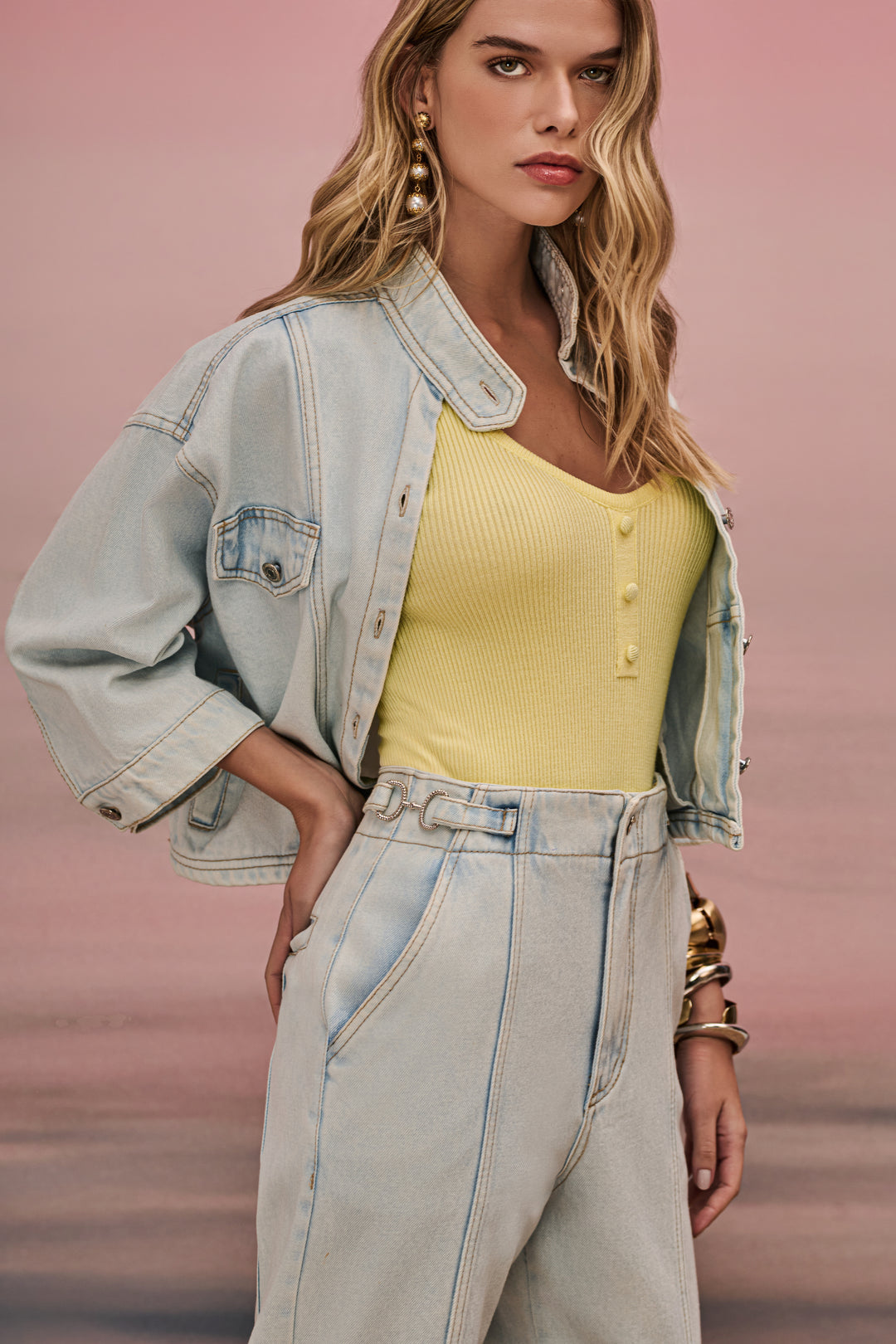 Jeans Set Straight Pants + Jacket
