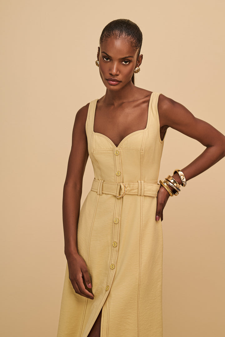 Stitched Midi Dress