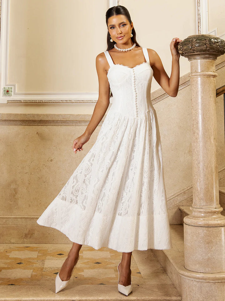 Éloise Lace Midi Dress
