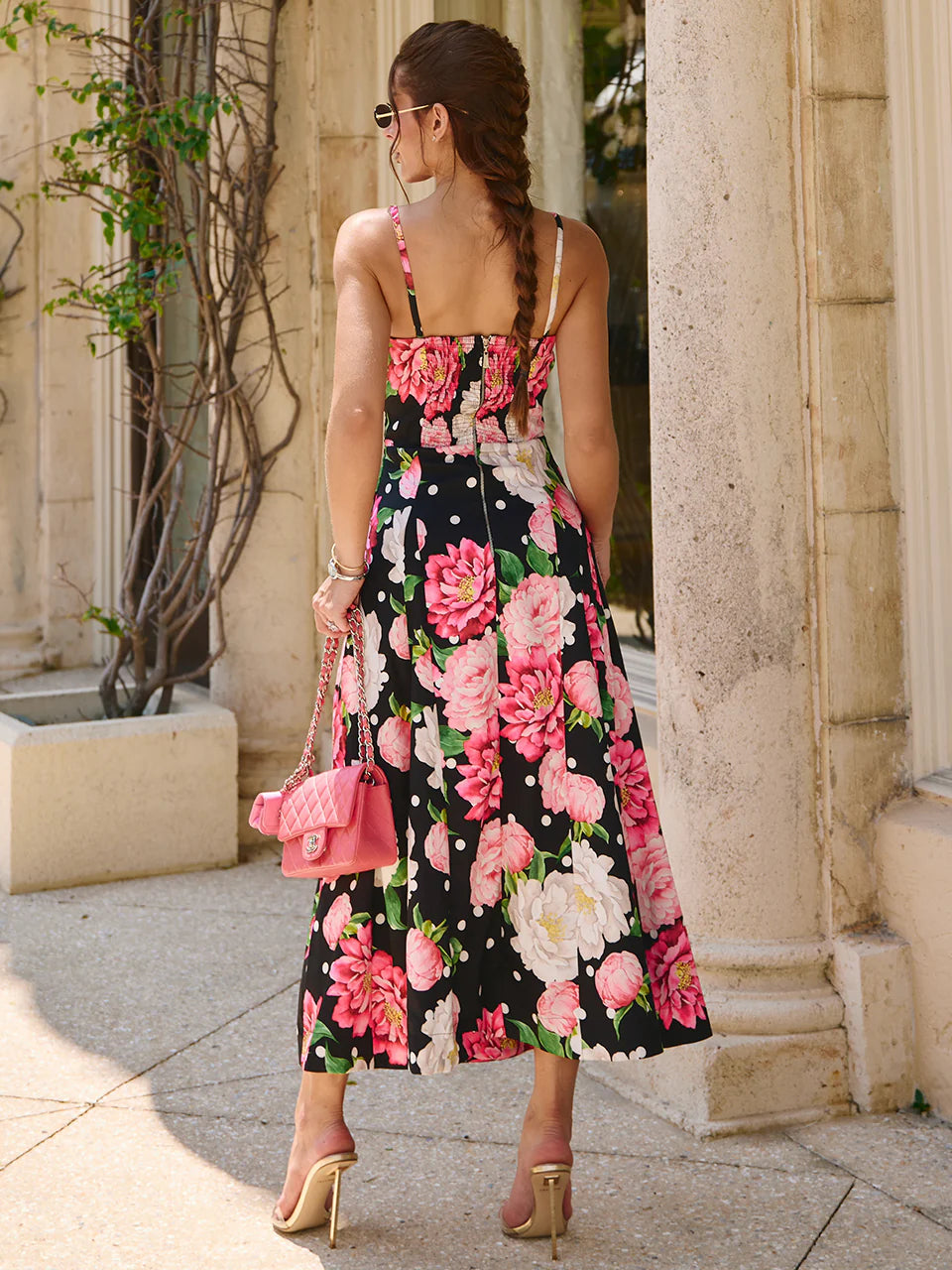 Vestido Midi Maxi Floral Poás Blossom