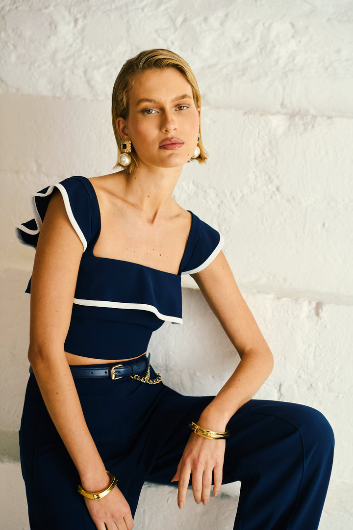Frutacor Ribbed Straight Trousers