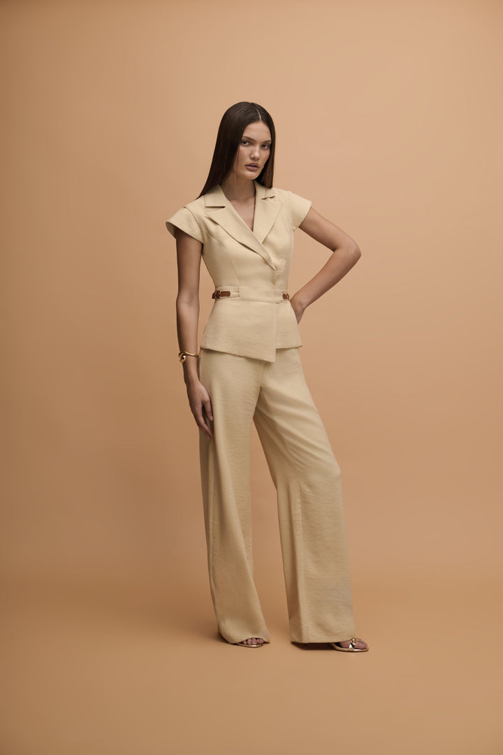 Asymmetrical Flap Jumpsuit