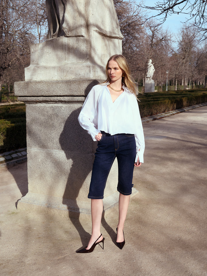 Calça Corsário Jeans