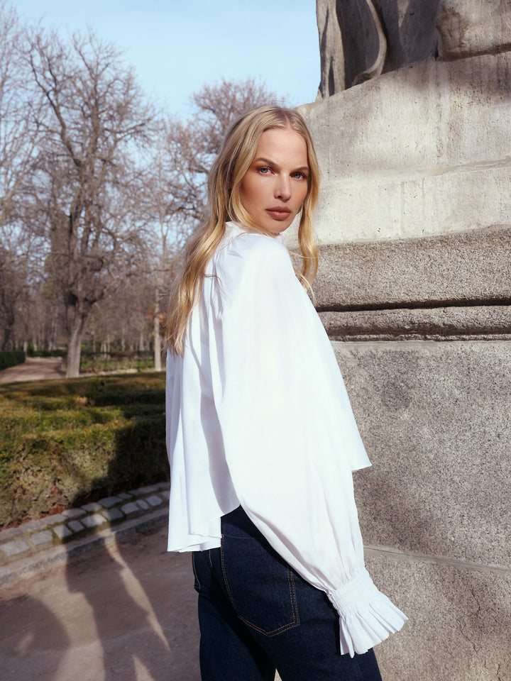 Bata Evasê Manga Bufante