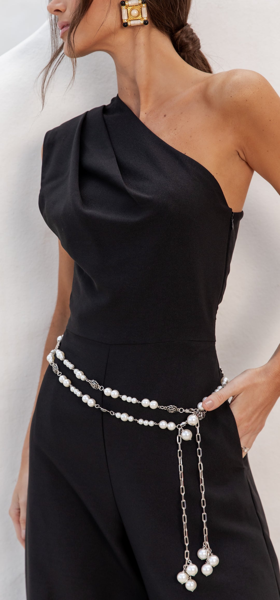 Anne Fernandes Asymmetric Jumpsuit