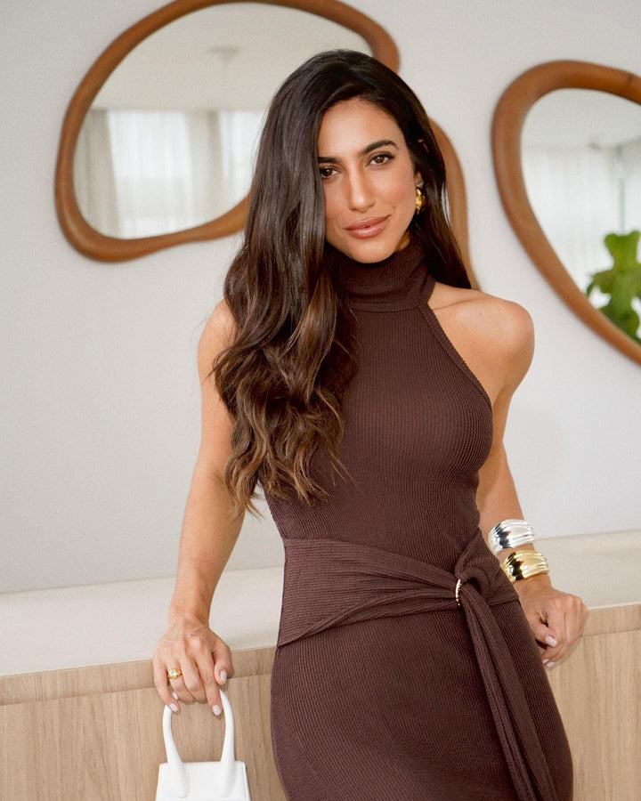 Buckle Texture Dress