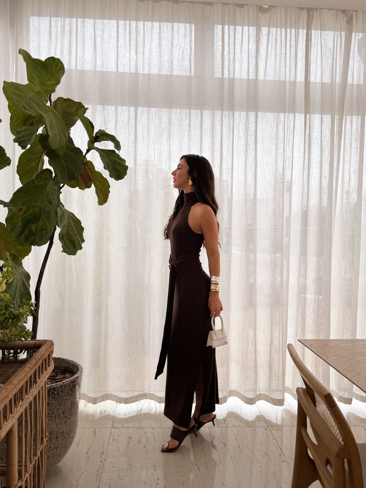 Buckle Texture Dress