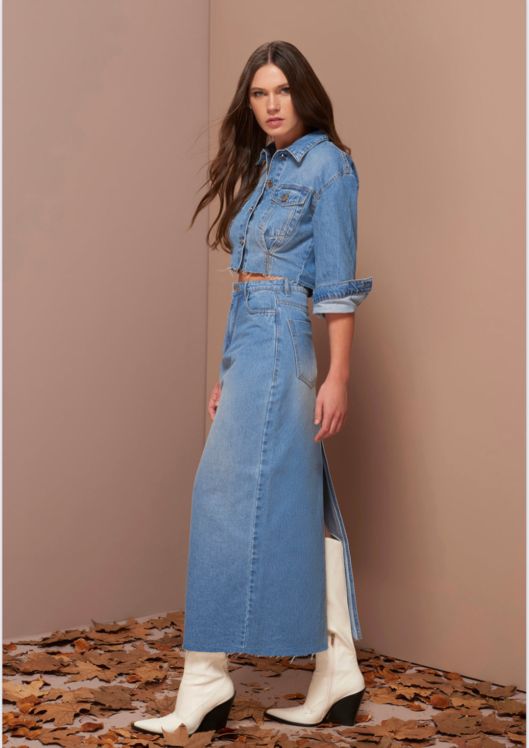 Anne Fernandes Cropped Jeans Jacket