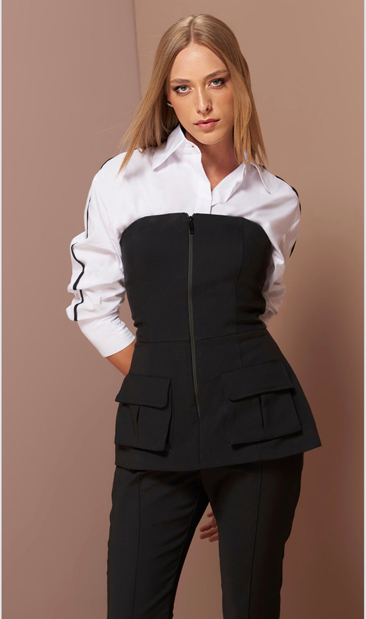 Anne Fernandes Strapless Jumpsuit