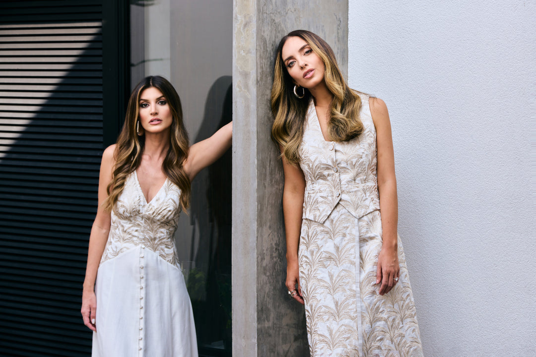 Skunk Embroidered Midi Dress