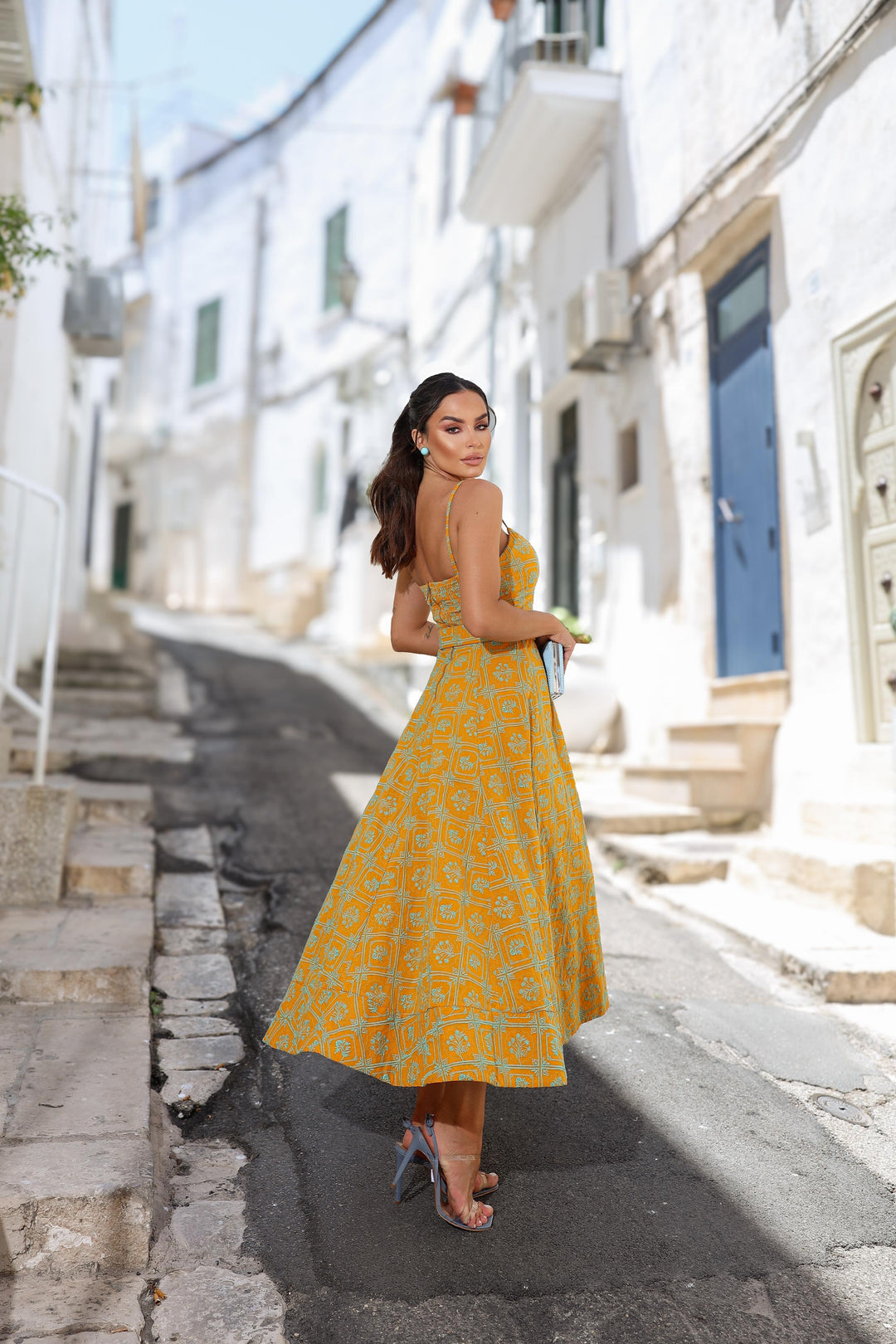 Pink Lemonade Laise Midi Dress