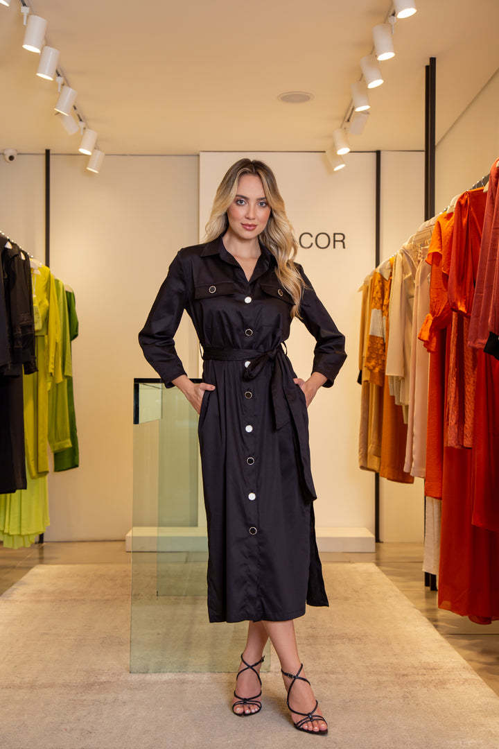 Chemisier Midi Dress
