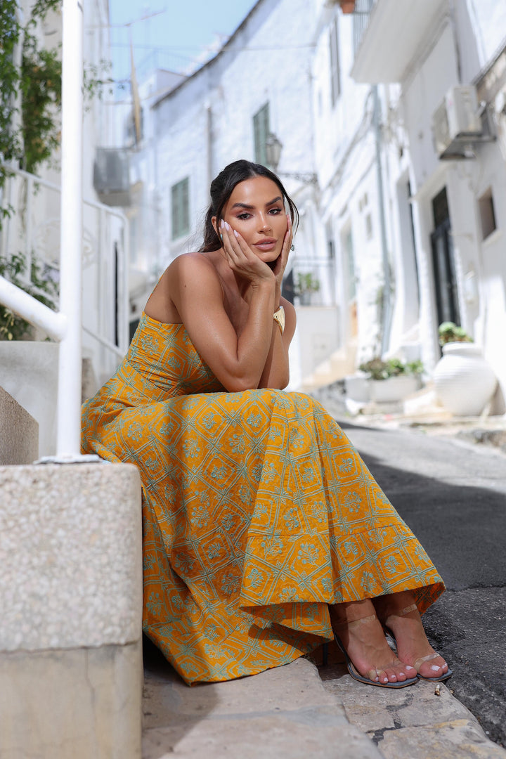 Pink Lemonade Laise Midi Dress