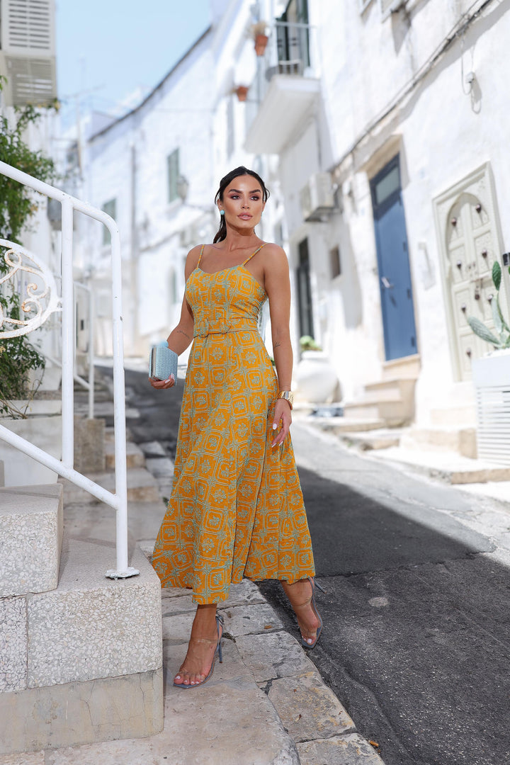 Pink Lemonade Laise Midi Dress