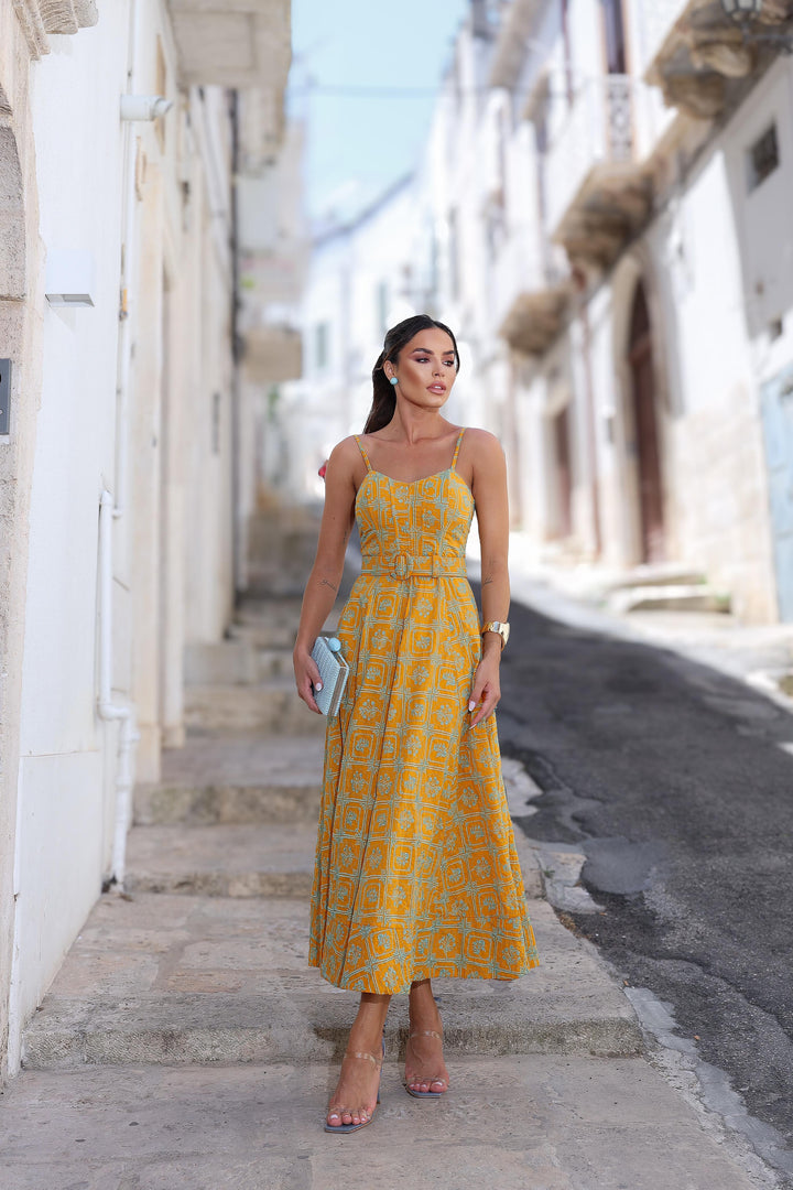 Pink Lemonade Laise Midi Dress