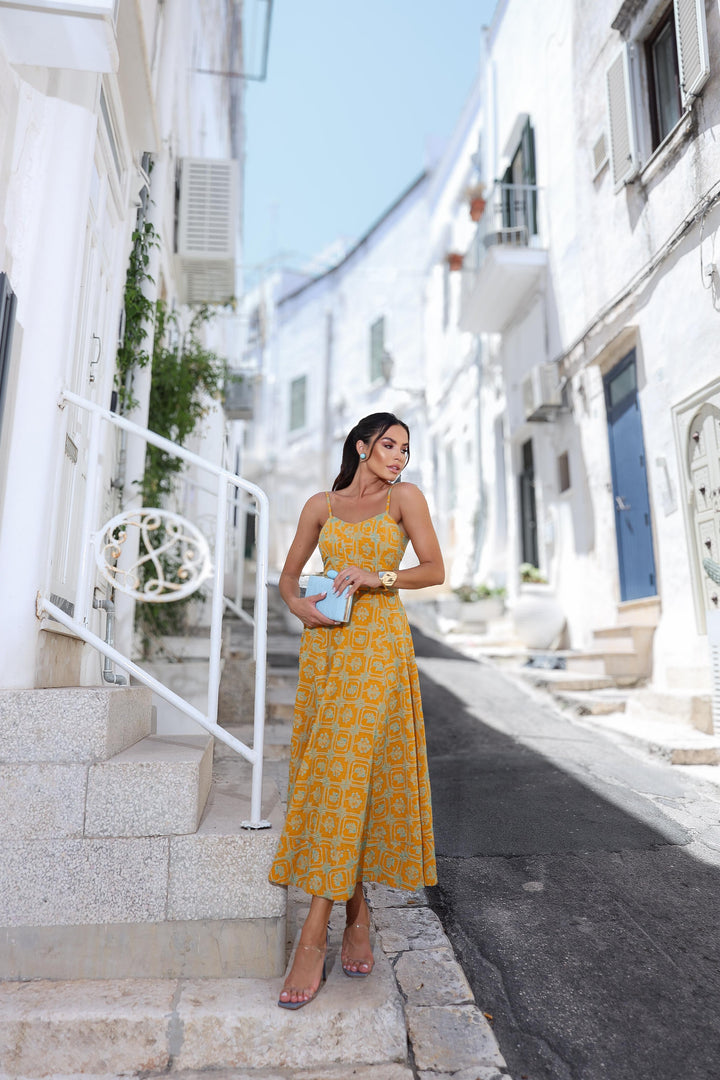 Pink Lemonade Laise Midi Dress