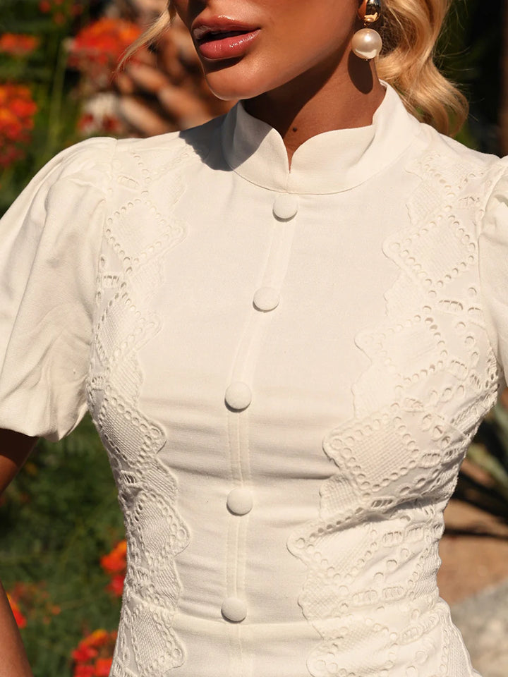 Classic Lace Midi Dress