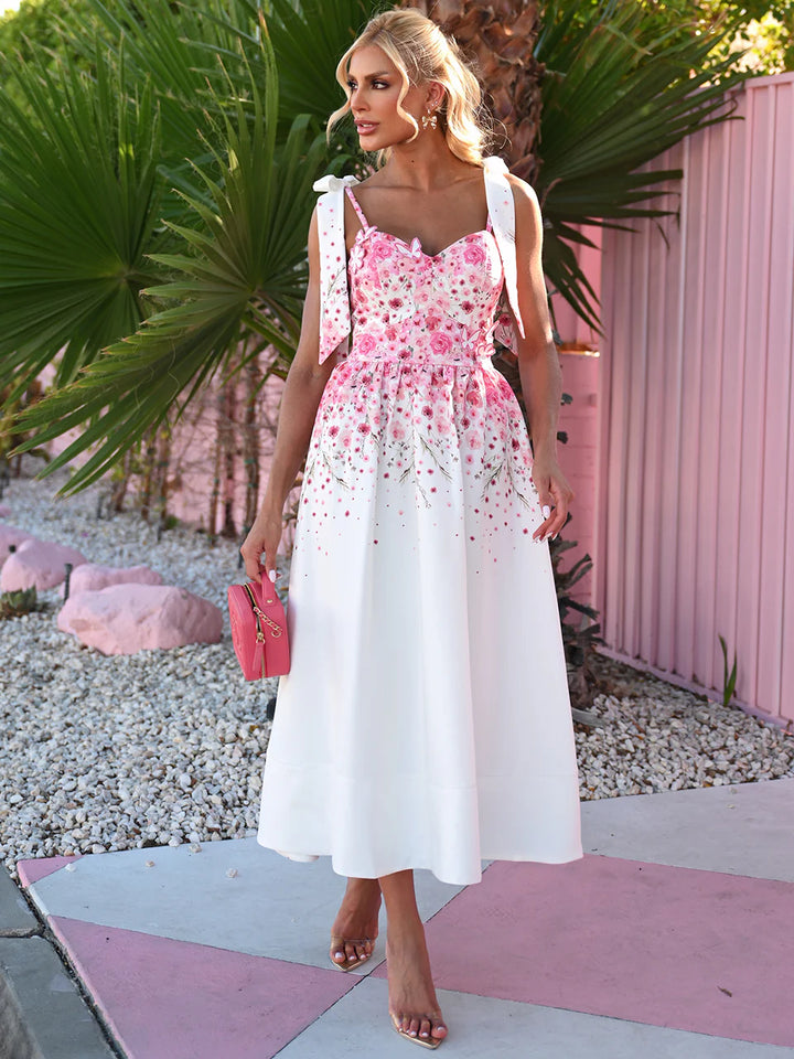 Floral Midi Dress Delight