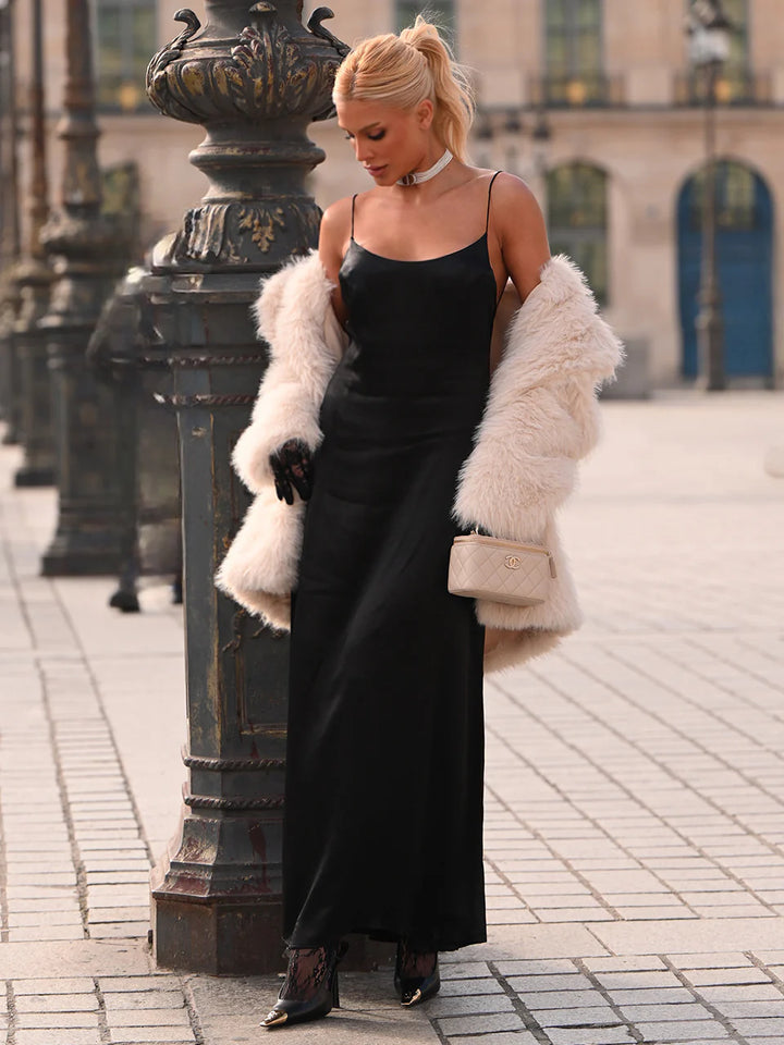 Vestido Slip Midi Acetinado