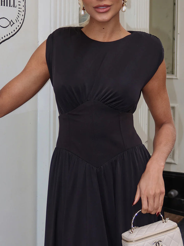 Vestido Midi Ombreiras