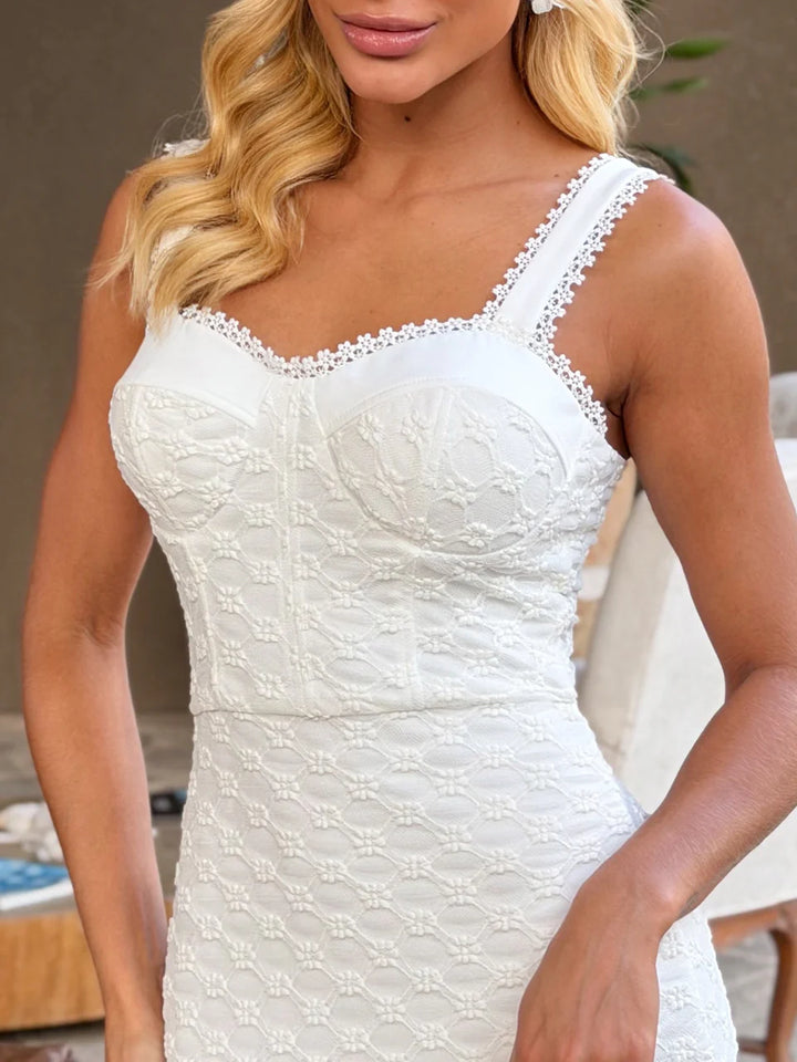 Vestido Midi Renda Bella Di Riviera